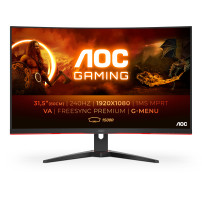AOC G2 C32G2ZE/BK Monitor PC 80 cm (31.5") 1920 x 1080 Pixel Full HD LED Nero, Rosso