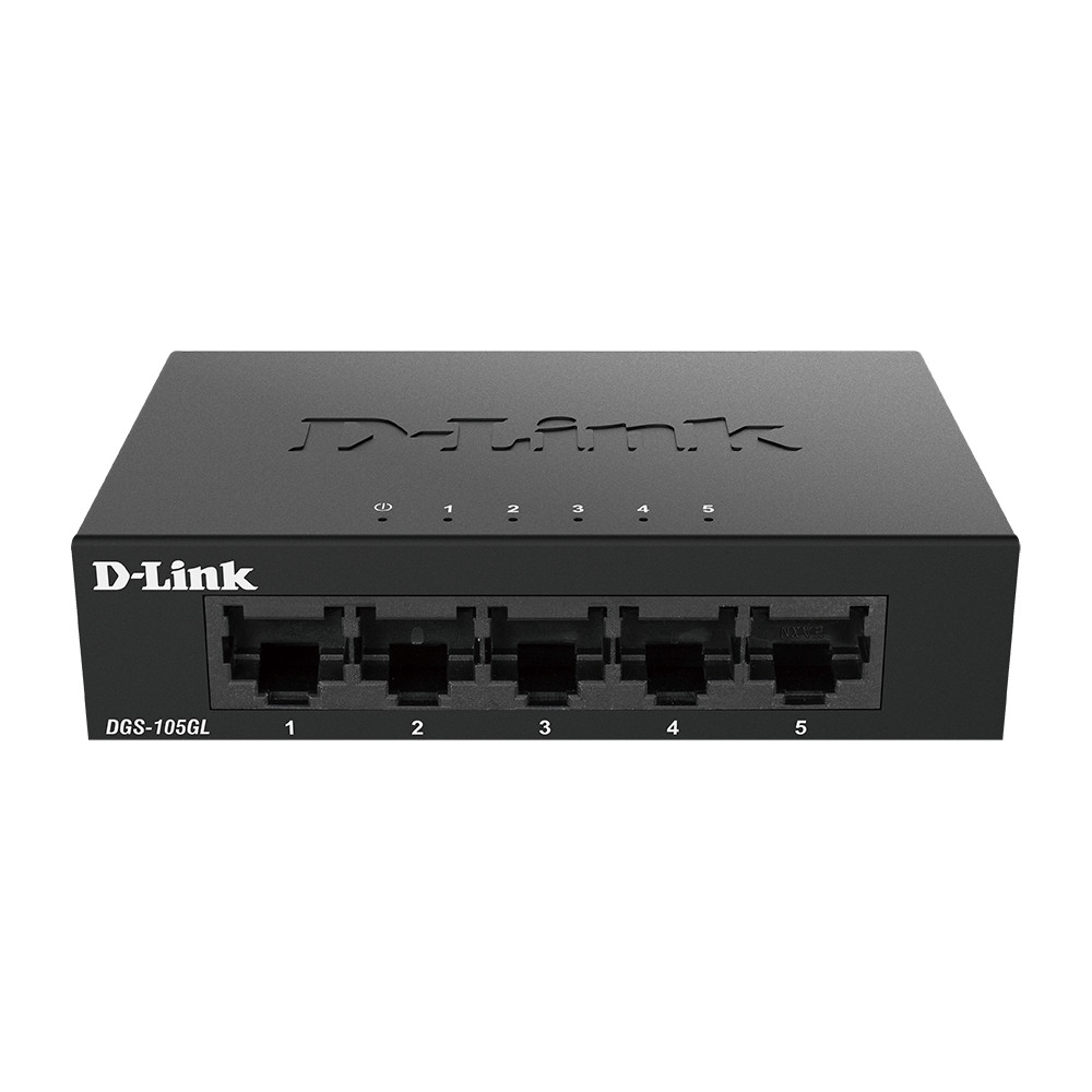 D-Link DGS-105GL/E switch di rete Non gestito Gigabit Ethernet (10/100/1000) Nero