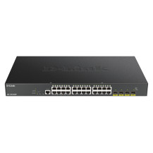 D-Link DGS-1250-28XMP switch di rete Gestito L3 Gigabit Ethernet (10/100/1000) Supporto Power over Ethernet (PoE) Nero