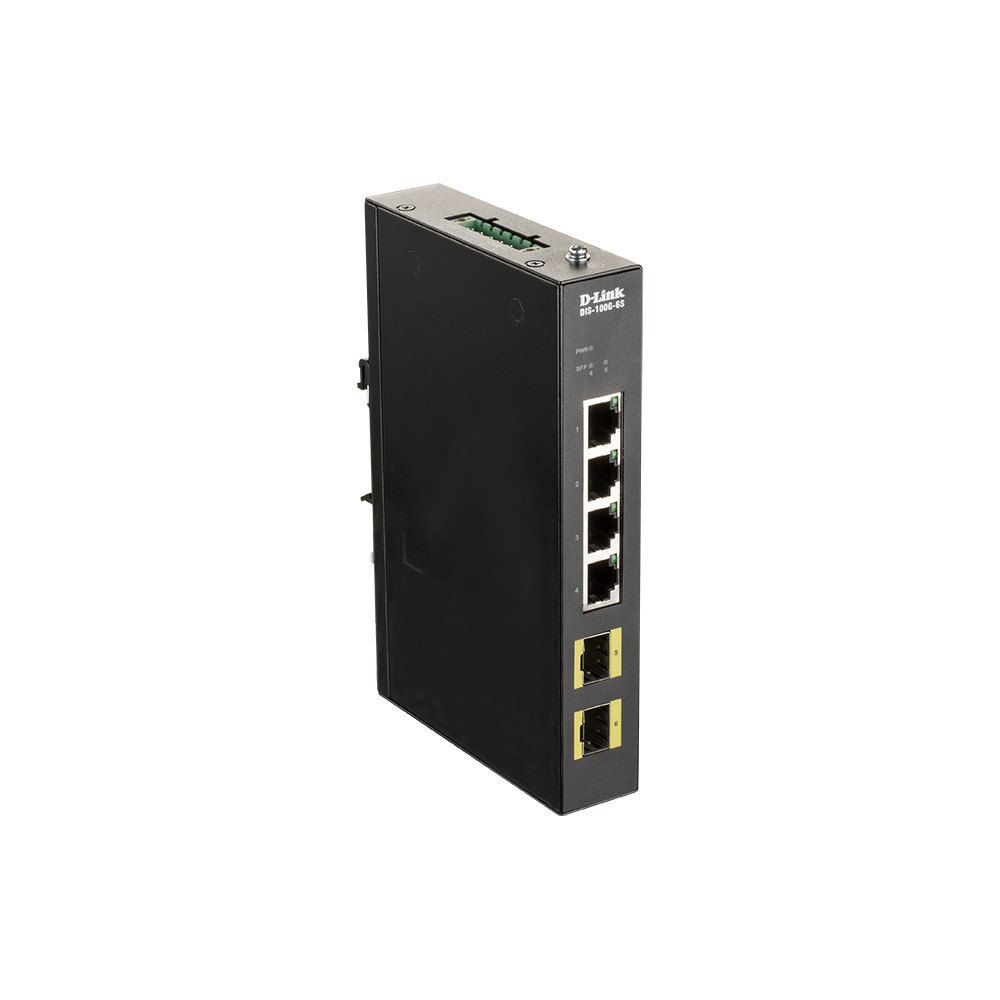 D-Link DIS-100G-6S switch di rete Non gestito Gigabit Ethernet (10/100/1000) Nero