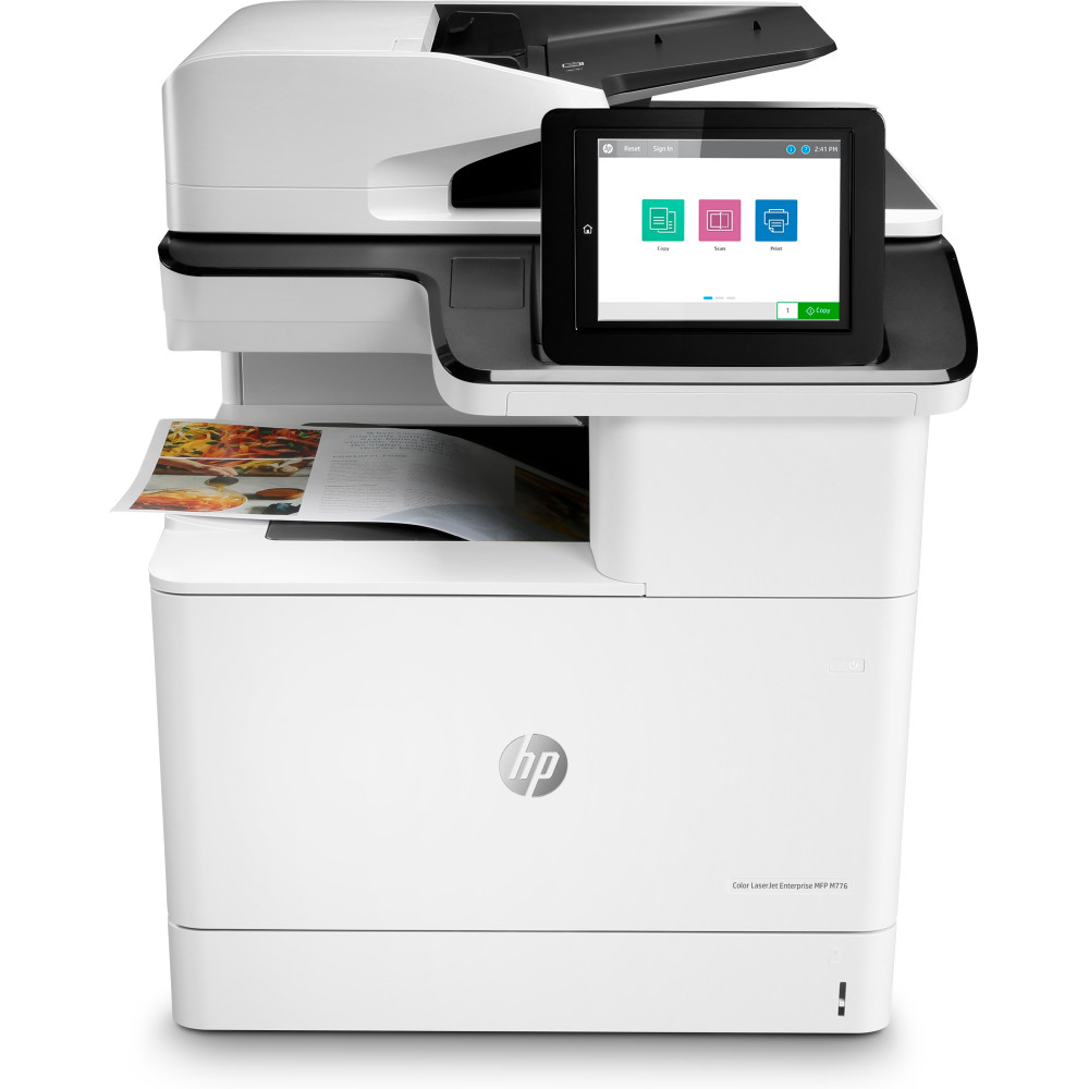 HP Color LaserJet Enterprise Stampante multifunzione M776dn, Stampa, copia, scansione e fax opzionale, Stampa fronte/retro; scan