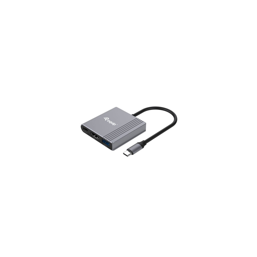 Equip Adattatore 3 in 1 da USB-C a HDMI / USB-A / USB PD, 4K/60Hz, ... Hub