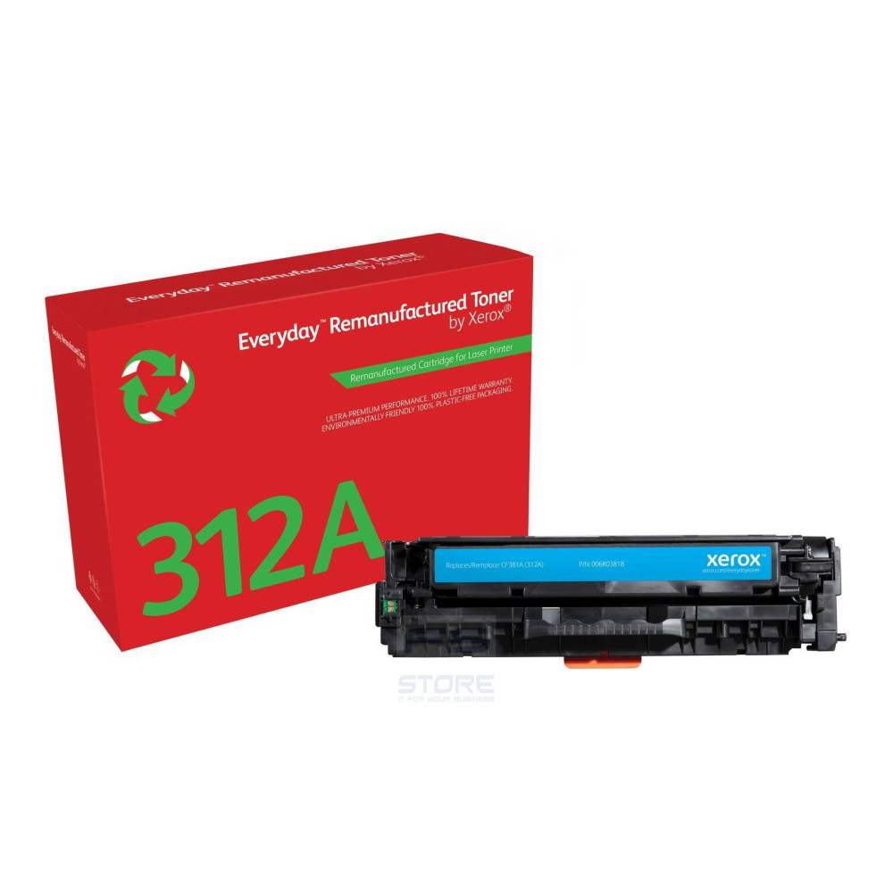Toner rigenerato Everyday di Xerox Ciano compatibile con HP 312A (CF381A), Capacità standard