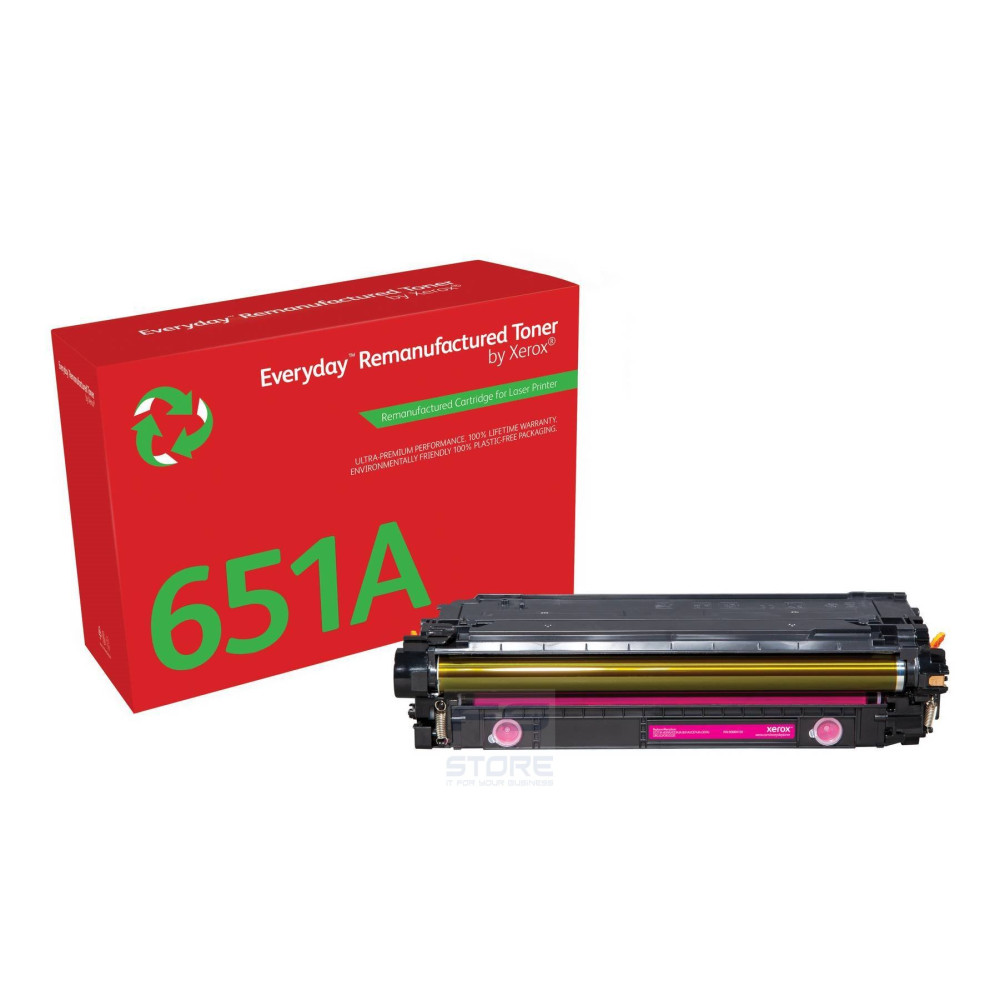 Toner rigenerato Everyday di Xerox Magenta compatibile con HP 651A 650A 307A (CE343A/CE273A/CE743A), Capacità standard