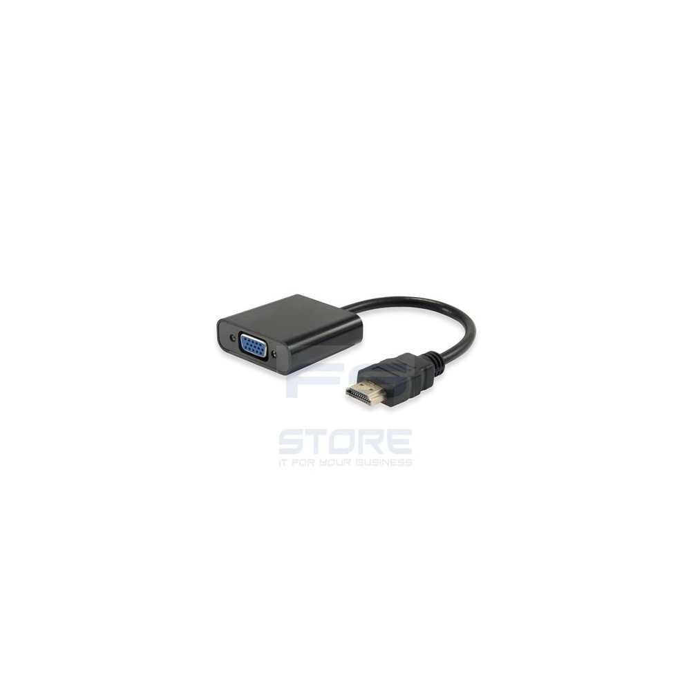 Equip 11903607 cavo e adattatore video HDMI tipo A (Standard) VGA (D-Sub) Nero