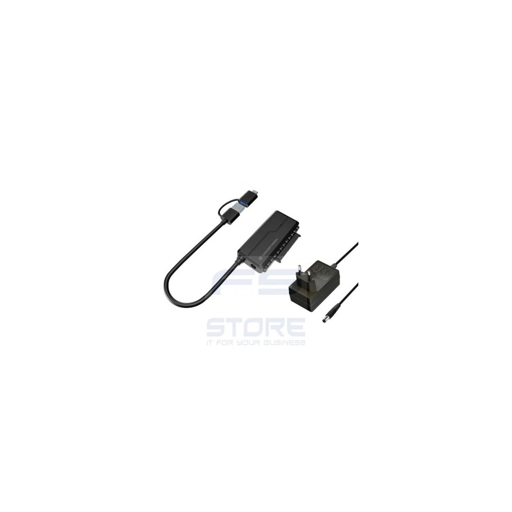Conceptronic ABBY21B adattatore per inversione del genere dei cavi USB Type-A SATA 22-pin Nero
