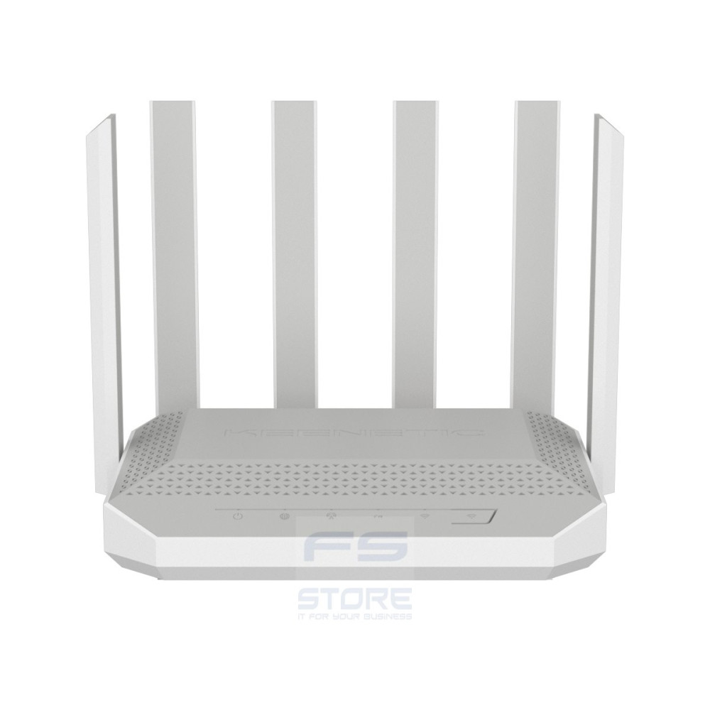 Keenetic Hero 5G (KN-4110) router wireless 2.5 Gigabit Ethernet Dual-band (2.4 GHz/5 GHz) Grigio, Bianco