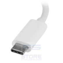 StarTech.com Hub USB 3.0 a 3 porte con Gigabit Ethernet - USB-C a 3x USB-A - Bianco