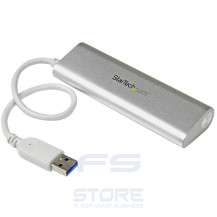StarTech.com Hub USB 3.0 a 4 porte compatto e portatile con cavo integrato