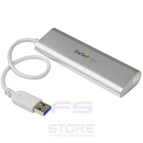 StarTech.com Hub USB 3.0 a 4 porte compatto e portatile con cavo integrato