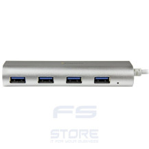 StarTech.com Hub USB 3.0 a 4 porte compatto e portatile con cavo integrato