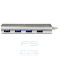 StarTech.com Hub USB 3.0 a 4 porte compatto e portatile con cavo integrato