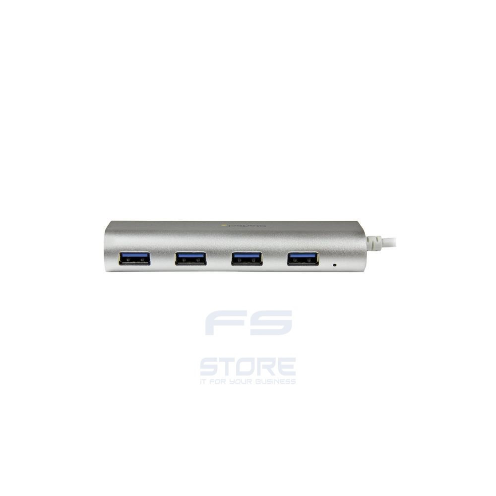StarTech.com Hub USB 3.0 a 4 porte compatto e portatile con cavo integrato