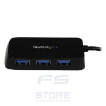 StarTech.com Hub Mini USB 3.0 SuperSpeed a 4 porte portatile - Nero