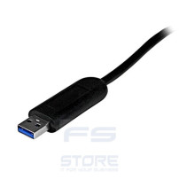 StarTech.com Hub portatile USB 3.0 SuperSpeed a 4 porte - Perno e concentratore per notebook o Ultrabook USB 3.0 con cavo integr