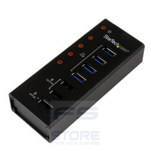 StarTech.com Hub USB 3.0 alimentato a 4 porte con 3 porte di ricarica USB dedicate (2 x 1A e 1 x 2A) - Box esterno in metallo pe