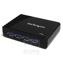 StarTech.com Hub a 4 porte USB 3.0 SuperSpeed, colore nero