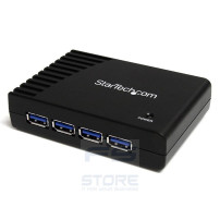 StarTech.com Hub a 4 porte USB 3.0 SuperSpeed, colore nero