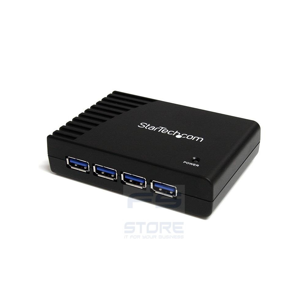 StarTech.com Hub a 4 porte USB 3.0 SuperSpeed, colore nero