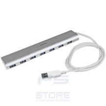 StarTech.com Hub USB 3.0 a 7 porte compatto con cavo integrato