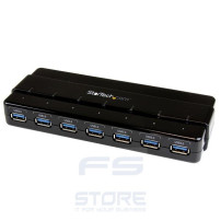 StarTech.com HUB USB 3.0 a 7 porte alimentato - Perno e concentratore USB 3.0 ultra veloce - Nero