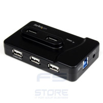 StarTech.com Hub combo USB 3.0/2.0 a 6 porte con porta di caricamento