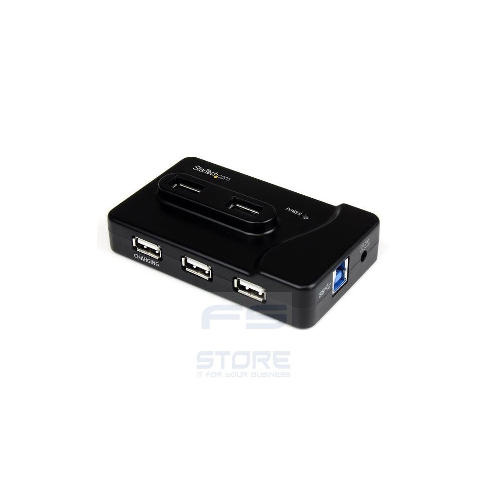 StarTech.com Hub combo USB 3.0/2.0 a 6 porte con porta di caricamento