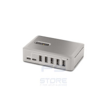 StarTech.com Hub USB-C 3.0 a 10 Porte - 8x USB-A + 2x USB-C - Autoalimentato con Alimentatore da 65W - Hub USB 3.1 10Gbps - Mult