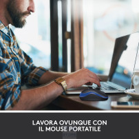 Logitech M185 Mouse Wireless, 2,4 GHz con Mini Ricevitore USB, Durata Batteria di 12 Mesi, Tracciamento Ottico 1000 DPI, Ambides