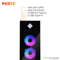 OMEN by HP 45L GT22-3014nl Intel Core Ultra 9 285K 32 GB DDR5-SDRAM 1 TB SSD NVIDIA GeForce RTX 5090 Windows 11 Home Tower PC AI