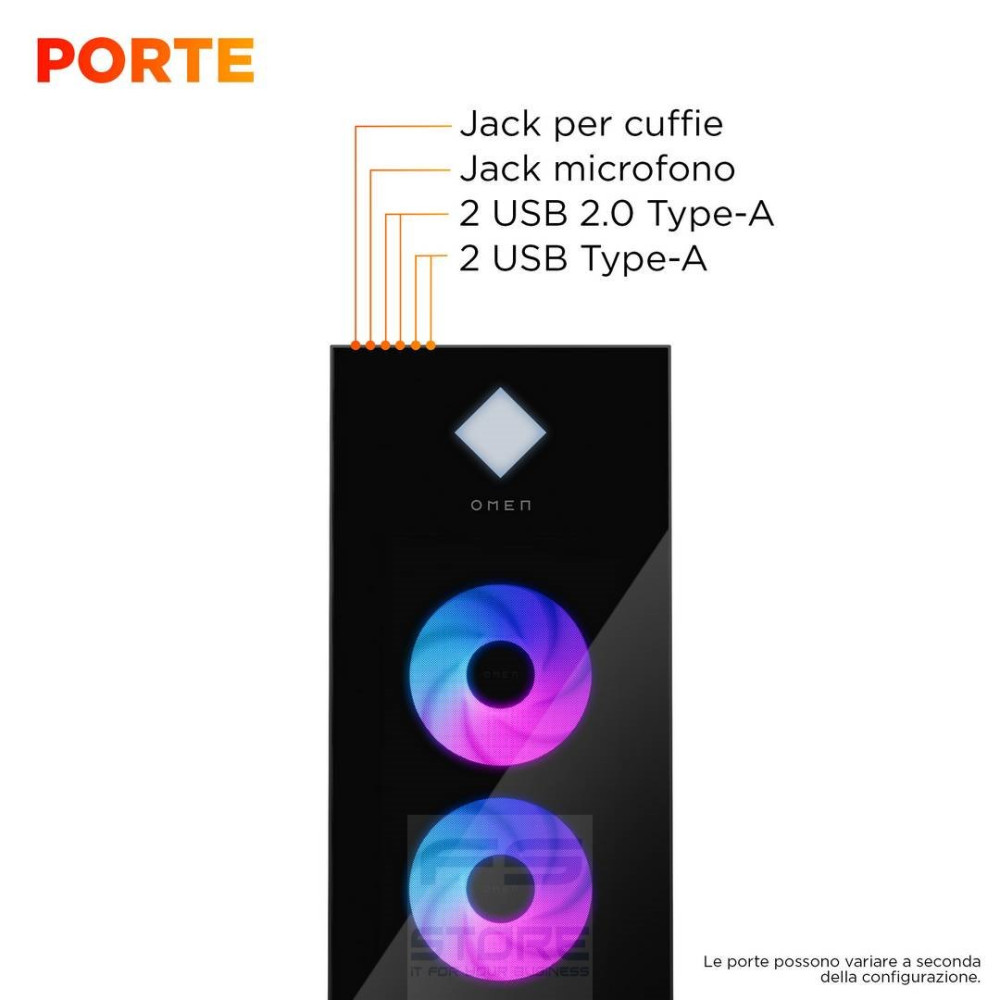 OMEN by HP 45L GT22-3014nl Intel Core Ultra 9 285K 32 GB DDR5-SDRAM 1 TB SSD NVIDIA GeForce RTX 5090 Windows 11 Home Tower PC AI