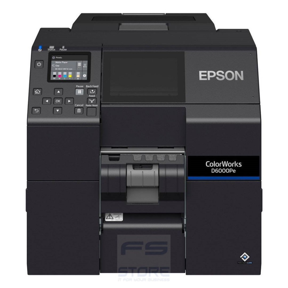 Epson ColorWorks D6000Pe stampante per etichette (CD) Trasferimento termico A colori 1200 x 1200 DPI 119 mm/s Cablato Collegamen