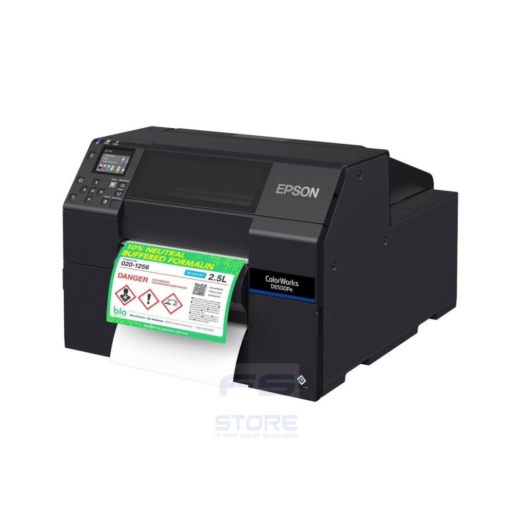 Epson ColorWorks D6500Pe stampante per etichette (CD) Trasferimento termico A colori 1200 x 1200 DPI 85 mm/s Cablato Collegament