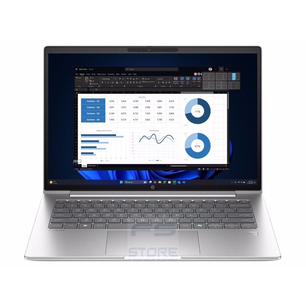 HP ProBook 4 G1i AI Intel Core Ultra 7 255U Computer portatile 35,6 cm (14\