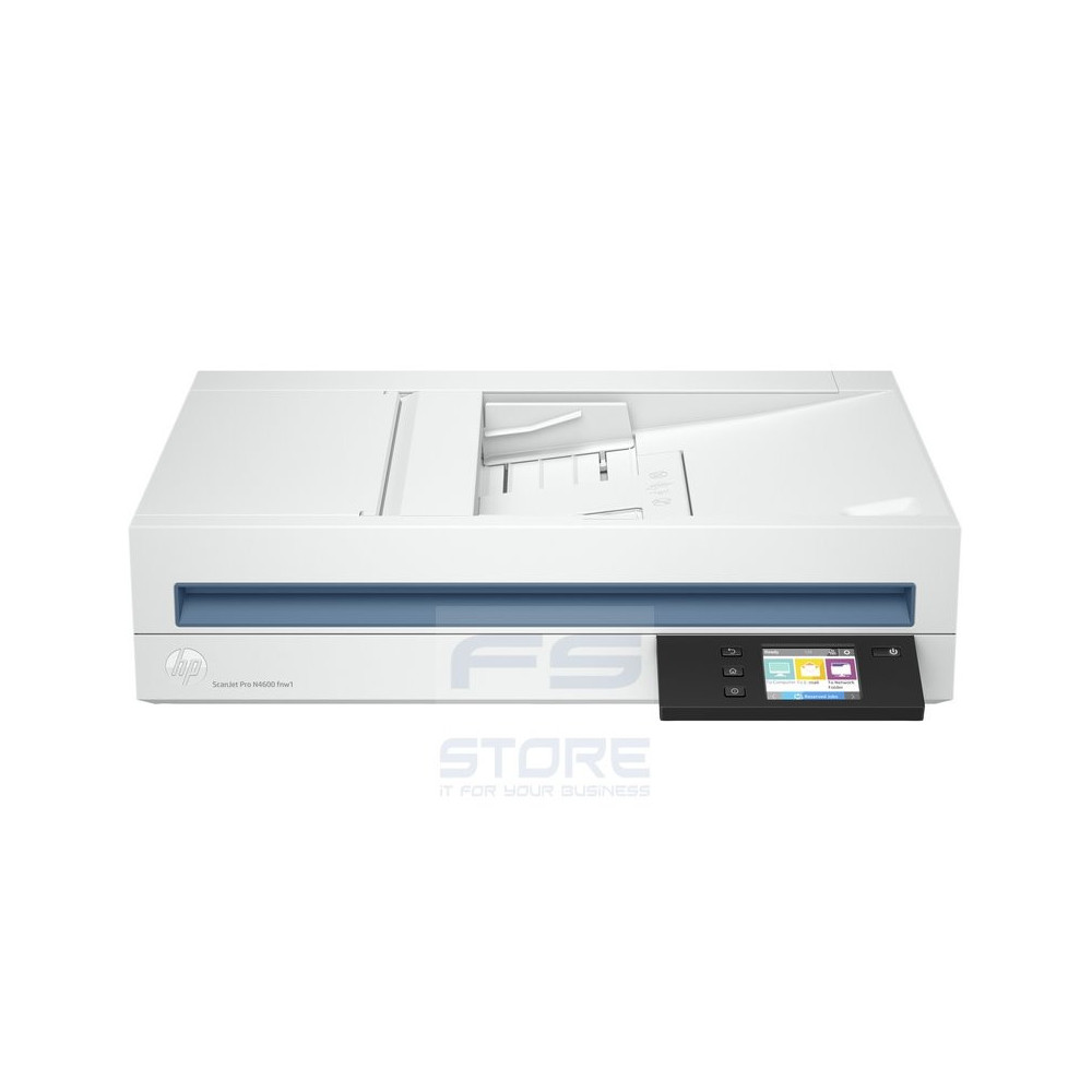 HP Scanjet Pro N4600 fnw1 Scanner a piano e ADF 1200 x 1200 DPI A5 Bianco