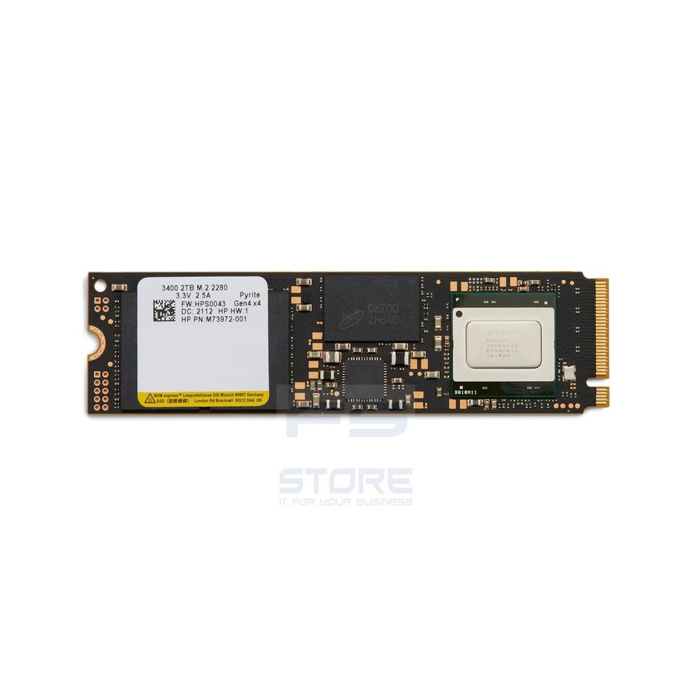 HP 2TB PCIe-4x4 NVMe Solid State Drive