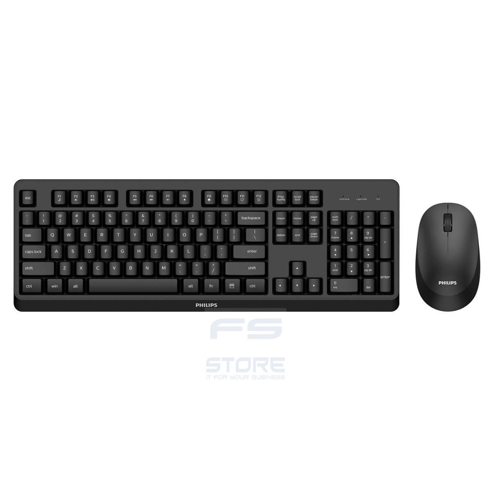Philips 3000 series SPT6307BL/34 tastiera Mouse incluso Universale RF Wireless QWERTY Inglese Nero