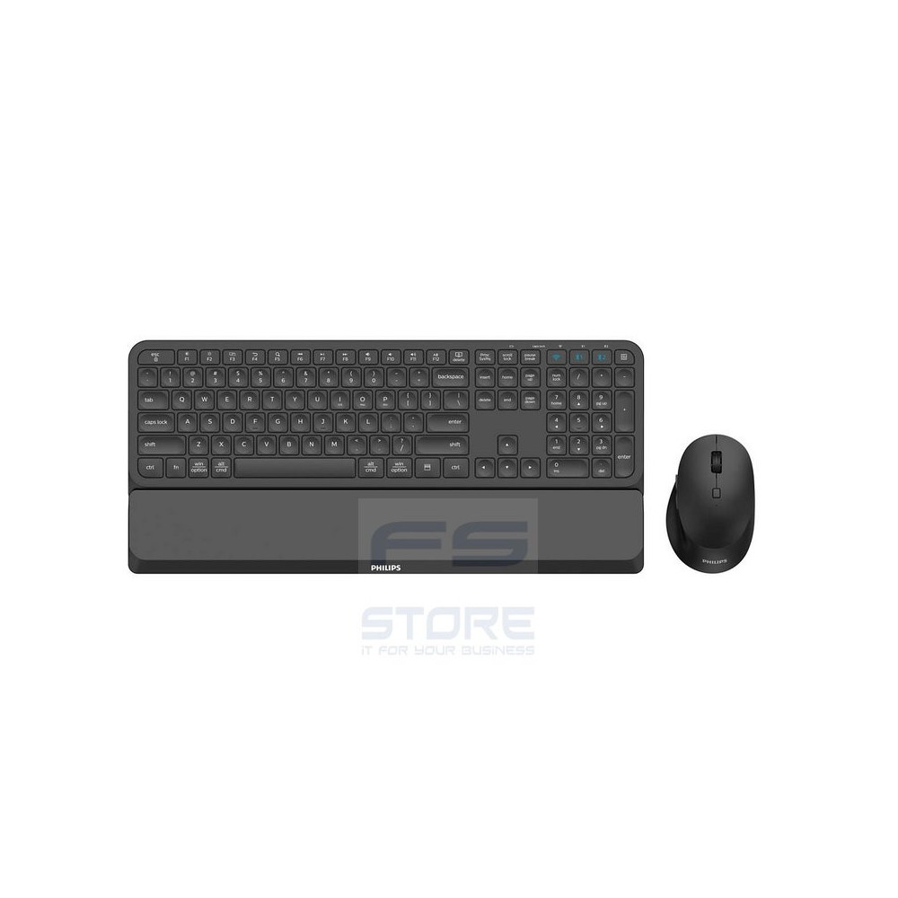 Philips 6000 series SPT6607B/34 tastiera Mouse incluso Casa RF senza fili + Bluetooth Nero