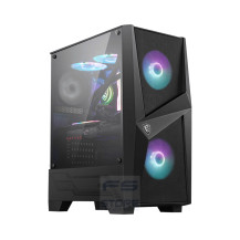 MSI MAG FORGE 100R computer case Midi Tower Nero, Trasparente