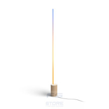 Philips Hue White and Color ambiance Gradient Signe Lampada Smart da Terra Effetto Legno