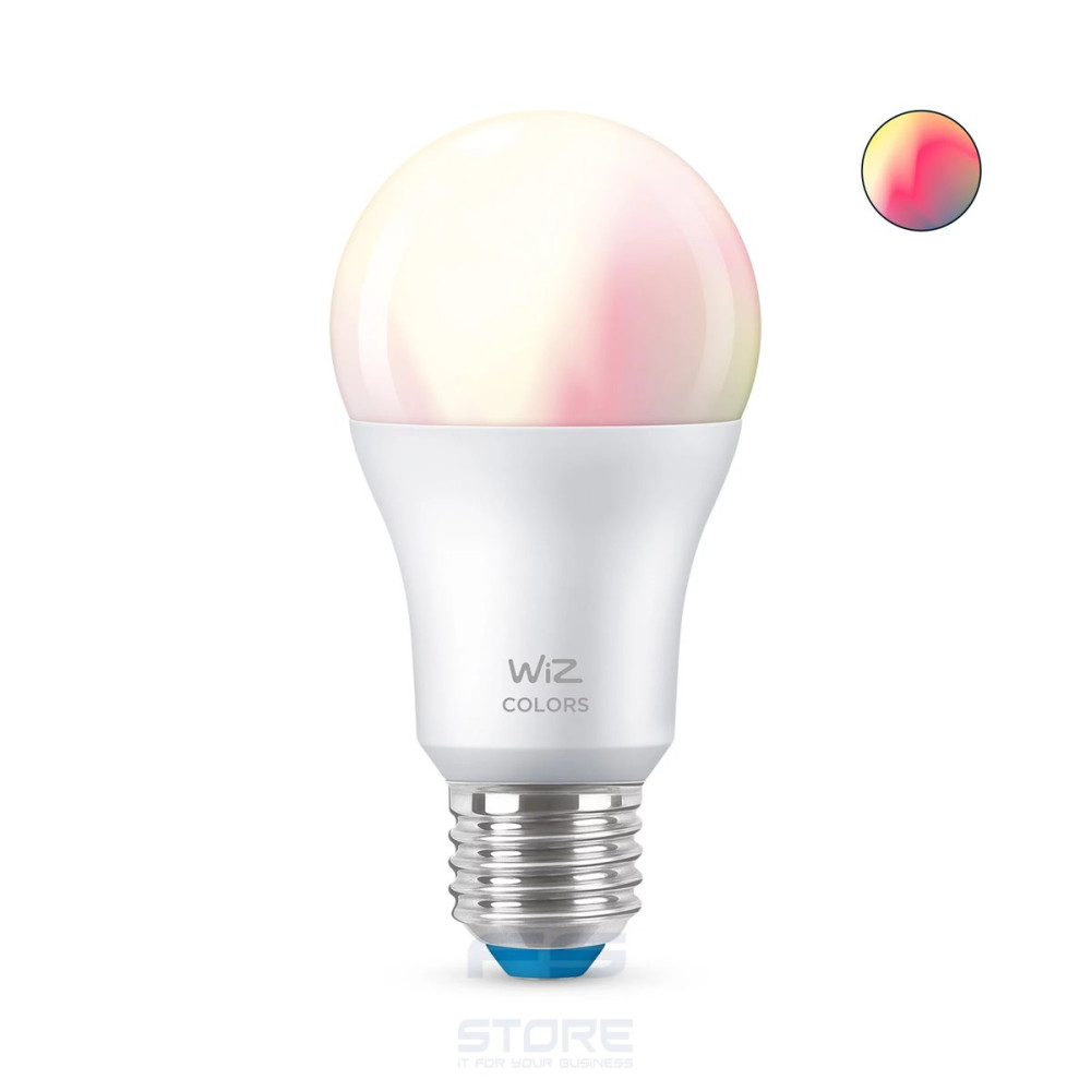 WiZ Lampadina Smart Dimmerabile Luce Bianca o Colorata Attacco E27 60W Goccia