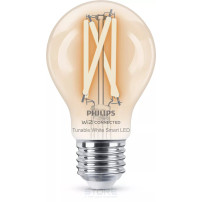 Philips LED Lampadina Smart Filament Dimmerabile Luce Bianca da Calda a Fredda Attacco E27 60W Goccia