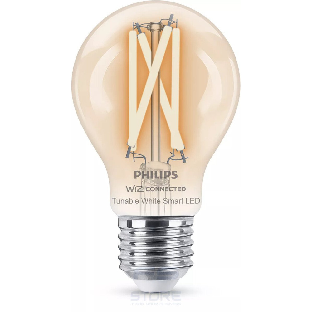 Philips LED Lampadina Smart Filament Dimmerabile Luce Bianca da Calda a Fredda Attacco E27 60W Goccia