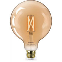 Philips LED Lampadina Smart Filament Ambrata Dimmerabile Luce Bianca da Calda a Fredda Attacco E27 50W Globo