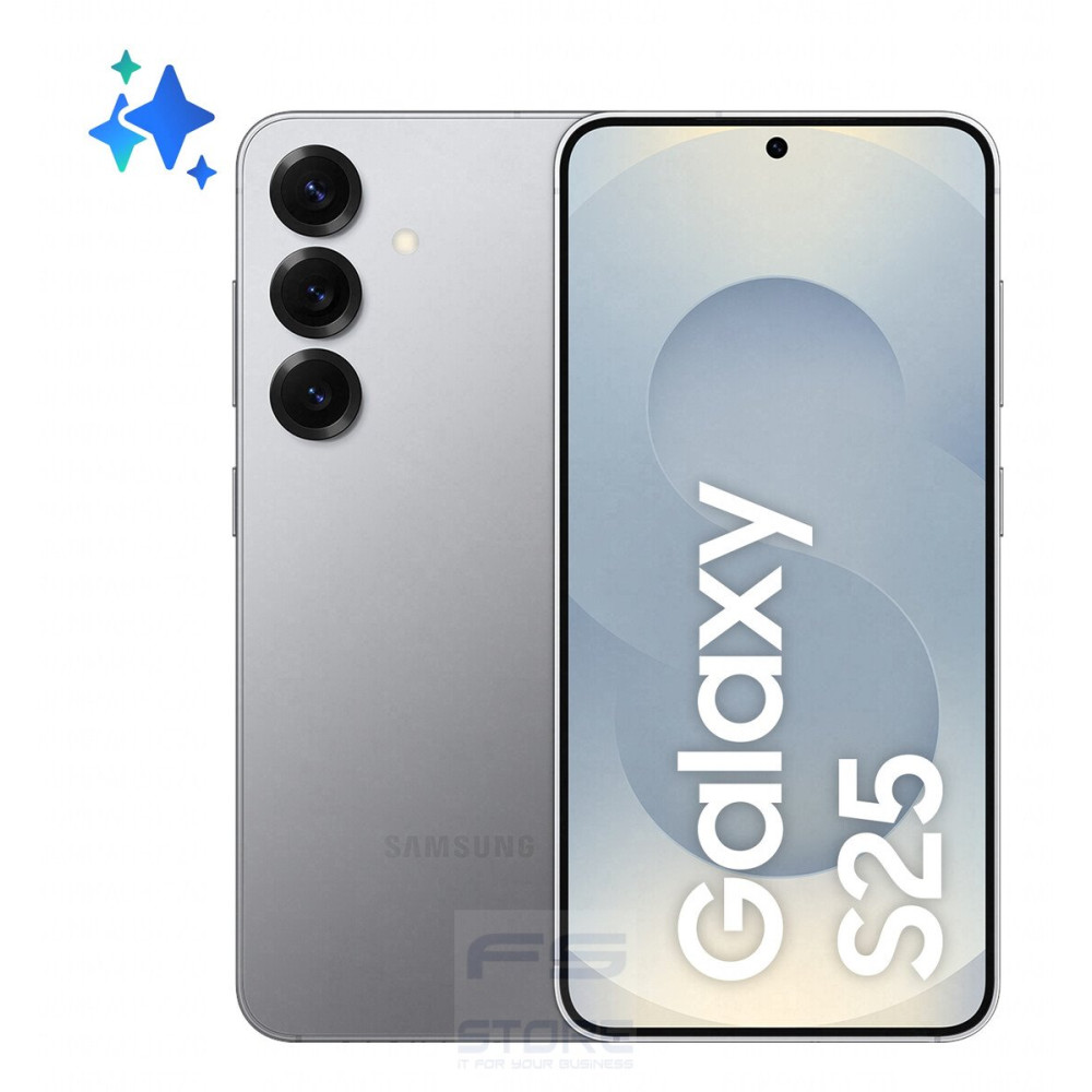 Samsung Galaxy S25 Smartphone AI, Display 6.2'' FHD+ Dynamic AMOLED 2X, Fotocamera 50MP, RAM 12GB, 256GB, 4.000 mAh, Silver shad