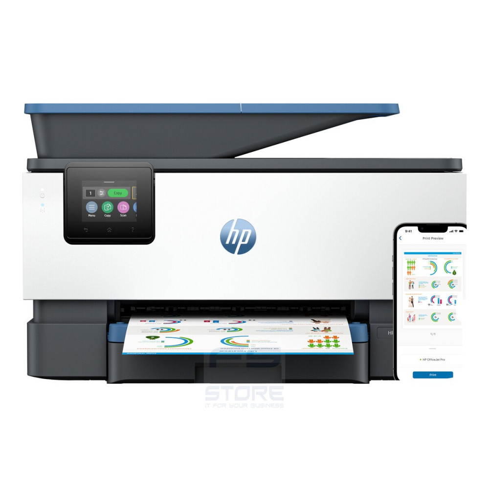 HP OfficeJet Pro 9125e Wireless All-in-One Colore Stampante, Instant Ink Stampa fronte/retro