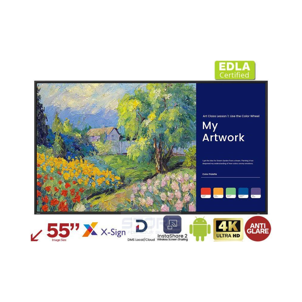 BenQ SL5504 Smart Signage Display Pannello piatto per segnaletica digitale 139,7 cm (55\