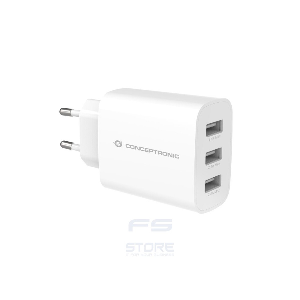 Conceptronic ALTHEA13W Caricabatterie per dispositivi mobili Universale Bianco AC Interno