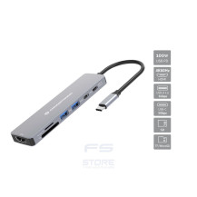 Conceptronic DONN28G replicatore di porte e docking station per laptop Cablato USB 3.2 Gen 1 (3.1 Gen 1) Type-C Grigio