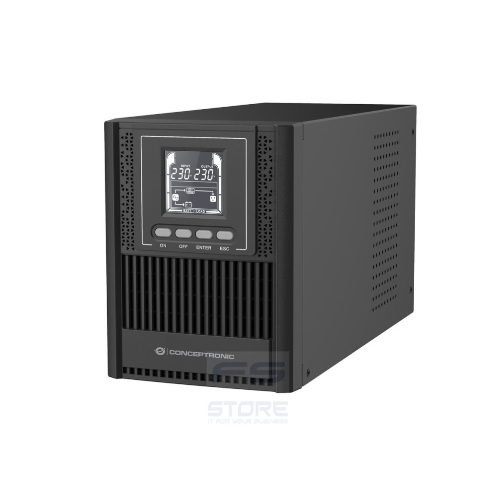 Conceptronic ZEUS52ES1K gruppo di continuità (UPS) Doppia conversione (online) 1 kVA 900 W 3 presa(e) AC